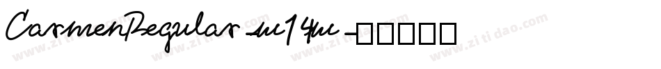 CarmenRegular-w14w字体转换