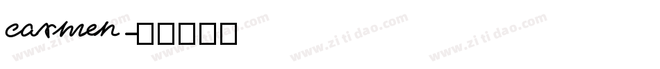 carmen字体转换