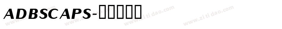 adbscaps字体转换