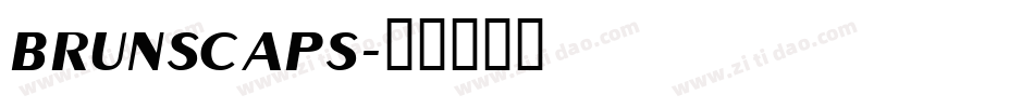brunscaps字体转换