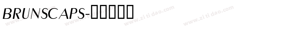 brunscaps字体转换