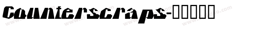 Counterscraps字体转换