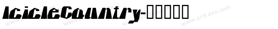 IcicleCountry字体转换