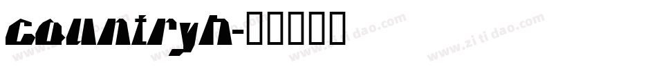 countryh字体转换