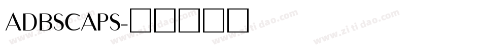 adbscaps字体转换