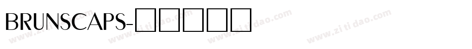 brunscaps字体转换