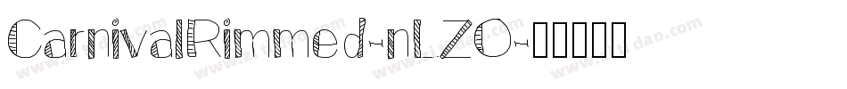 CarnivalRimmed-nLZO字体转换