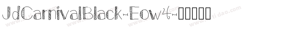 JdCarnivalBlack-Eow4字体转换