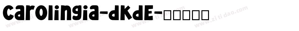 Carolingia-dKdE字体转换