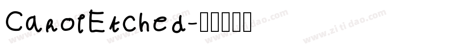 CarolEtched字体转换