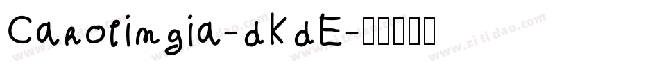 Carolingia-dKdE字体转换