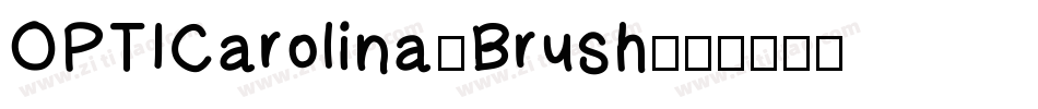 OPTICarolina-Brush字体转换