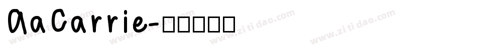 AaCarrie字体转换