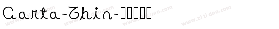 Carta-Thin字体转换