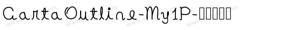 CartaOutline-My1P字体转换