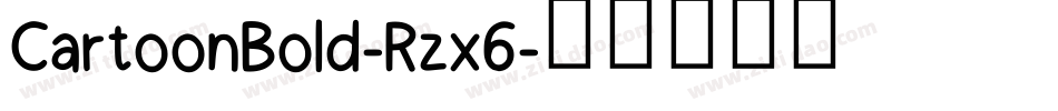 CartoonBold-Rzx6字体转换