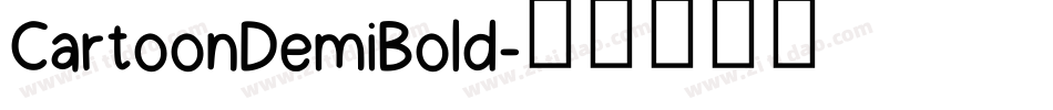 CartoonDemiBold字体转换