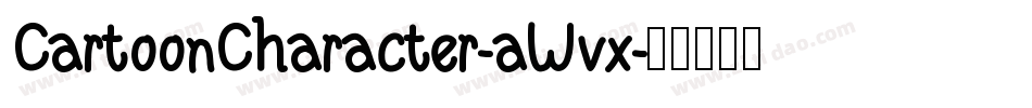 CartoonCharacter-aWvx字体转换