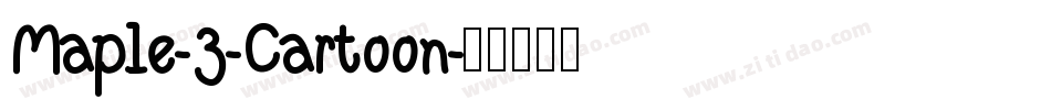 Maple-3-Cartoon字体转换