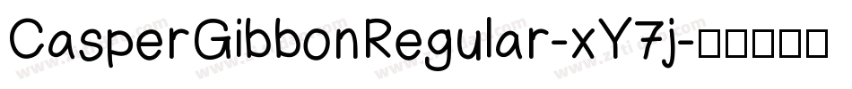 CasperGibbonRegular-xY7j字体转换