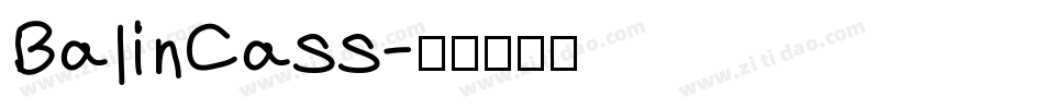 BalinCass字体转换