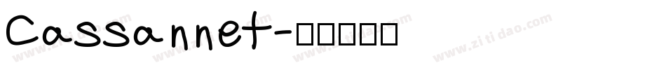 Cassannet字体转换