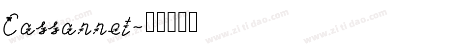 Cassannet字体转换