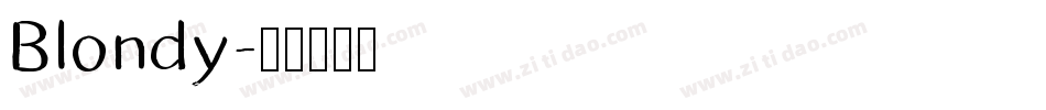 Blondy字体转换