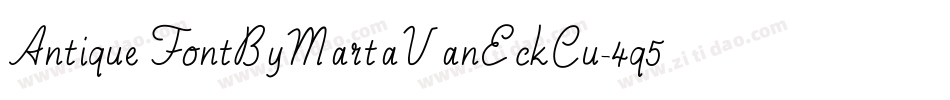 AntiqueFontByMartaVanEckCu-4q5x字体转换