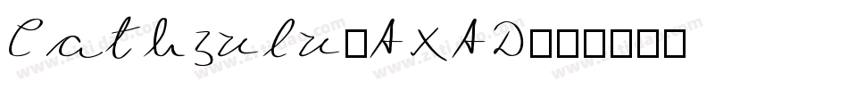 Cathzulu-AxAD字体转换