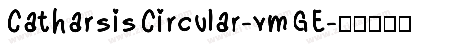 CatharsisCircular-vmGE字体转换