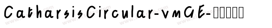 CatharsisCircular-vmGE字体转换