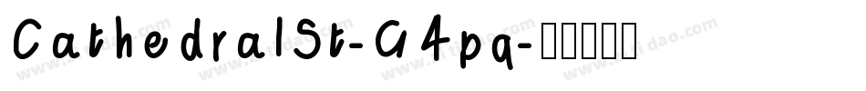 CathedralSt-G4pq字体转换