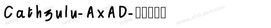 Cathzulu-AxAD字体转换