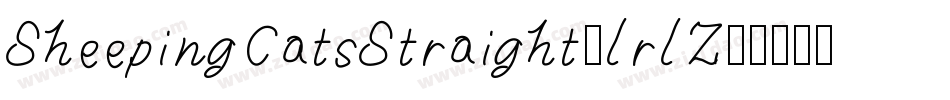 SheepingCatsStraight-lrlZ字体转换