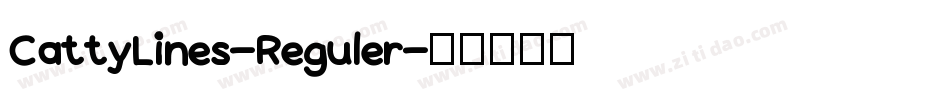 CattyLines-Reguler字体转换