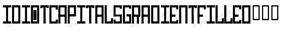 IdiotCapitalsGradientFilled字体转换