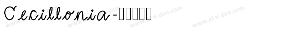 Cecillonia字体转换