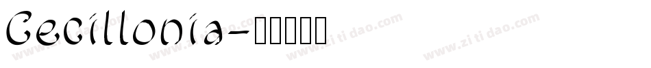 Cecillonia字体转换