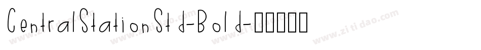 CentralStationStd-Bold字体转换