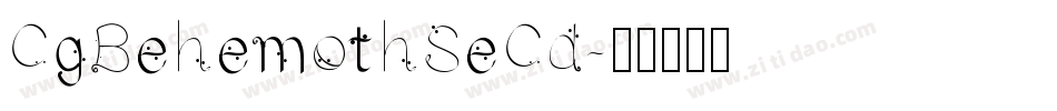 CgBehemothSeCd字体转换