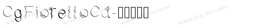 CgFiorelloCd字体转换