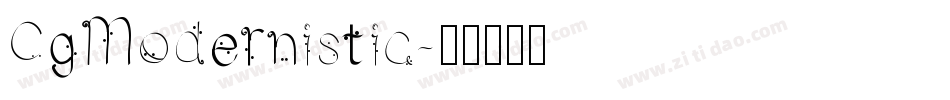 CgModernistic字体转换