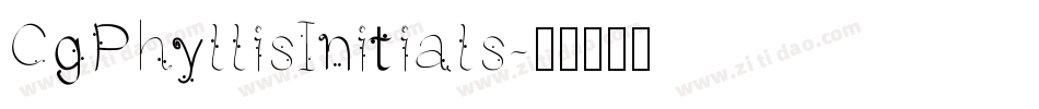 CgPhyllisInitials字体转换