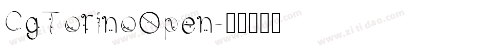 CgTorinoOpen字体转换