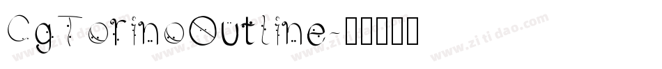 CgTorinoOutline字体转换