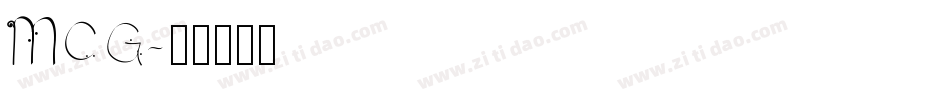 MCG字体转换