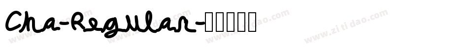 Cha-Regular字体转换