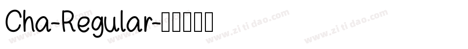 Cha-Regular字体转换