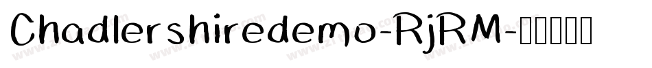 Chadlershiredemo-RjRM字体转换